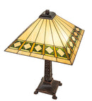 Meyda 27" High Diamond Band Mission Table Lamp- 255015