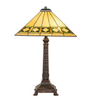 Meyda 27" High Diamond Band Mission Table Lamp- 255015