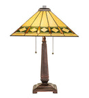 Meyda 23" High Diamond Band Mission Table Lamp- 255027