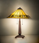 Meyda 23" High Diamond Band Mission Table Lamp- 255027