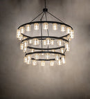 Meyda 70" Wide Loxley Horizon Ring 44 Light Three Tier Chandelier 255211