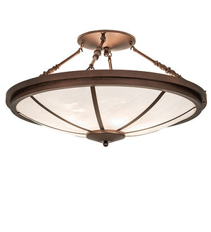Meyda 36" Wide Commerce Semi-Flushmount 255456