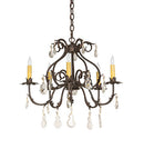 Meyda 24" Wide Chantilly 5 Light Chandelier- 256731