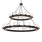 Meyda 72" Wide Noziroh Ring 40 Light Two Tier Chandelier- 256824