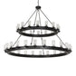 Meyda 72" Wide Noziroh Ring 40 Light Two Tier Chandelier- 256824