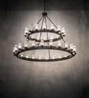 Meyda 72" Wide Noziroh Ring 40 Light Two Tier Chandelier- 256824