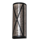 Meyda 7" Wide Saltire Craftsman Wall Sconce '258064