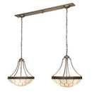 Meyda 56" Long Vincent Honeycomb 2 Light Oblong Island Pendant 259791