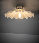 Meyda 18" Wide Metro Scalloped Flushmount 259995