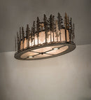 Meyda 48" Long Tall Pines Oblong Flushmount 260023