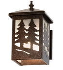 Meyda 6" Wide Twin Spruce Trees Wall Sconce 260788
