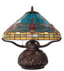 Meyda 17" High Tiffany Dragonfly Table Lamp - 261259