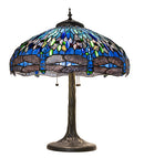 Meyda 27" High Tiffany Hanginghead Dragonfly Table Lamp- 263097