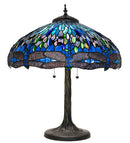 Meyda 27" High Tiffany Hanginghead Dragonfly Table Lamp- 263097
