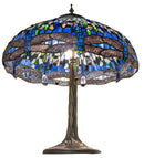 Meyda 27" High Tiffany Hanginghead Dragonfly Table Lamp- 263097
