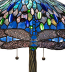 Meyda 27" High Tiffany Hanginghead Dragonfly Table Lamp- 263097
