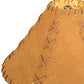 Meyda 15"W X 8"H Faux Leather Tan Hexagon Shade '26354