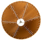 Meyda 15"W X 8"H Faux Leather Tan Hexagon Shade '26354