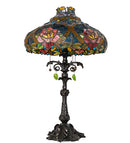 Meyda 28" High Dragonfly Rose Table Lamp- 264996
