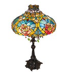 Meyda 28" High Dragonfly Rose Table Lamp- 264996