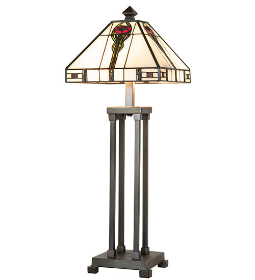 Meyda 27" High Parker Poppy Table Lamp- 265057