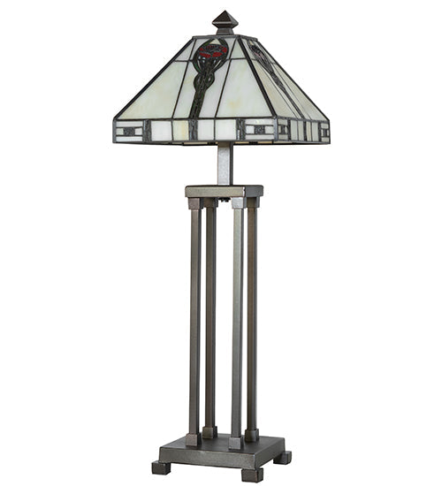 Meyda 27" High Parker Poppy Table Lamp- 265057