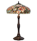 Meyda 26" High Tiffany Peony Table Lamp- 265071