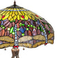 Meyda 33" High Tiffany Hanginghead Dragonfly Table Lamp - 265224