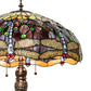 Meyda 31" High Tiffany Hanginghead Dragonfly Table Lamp- 265347