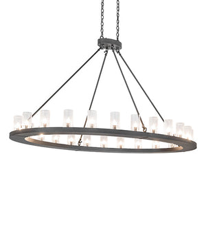 Meyda 72" Long Loxley 24 Light Oblong Chandelier 266798