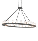 Meyda 72" Long Loxley 24 Light Oblong Chandelier 266798