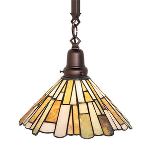Meyda 13" Wide Delta Jadestone Pendant 267931