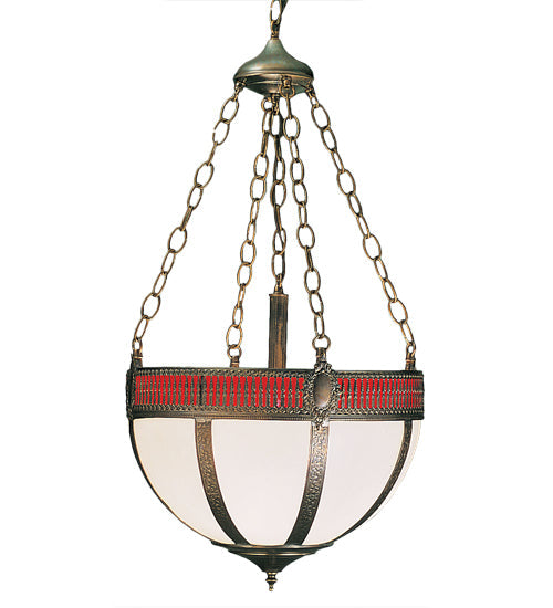 Meyda 16"W Gothic Basket Inverted Pendant 26804
