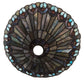 Meyda 12" Wide Tiffany Jeweled Peacock Shade '27095