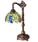 Meyda 19"H Tiffany Honey Locust Desk Lamp- 27167