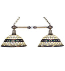 Meyda 38"L Tiffany Roman 2 LT Island Pendant 27408