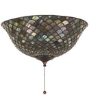 Meyda 16"W Tiffany Fishscale Flushmount '27437