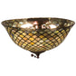 Meyda 16"W Tiffany Fishscale Flushmount '27437