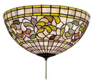 Meyda 16"W Tiffany Turning Leaf Flushmount 27442