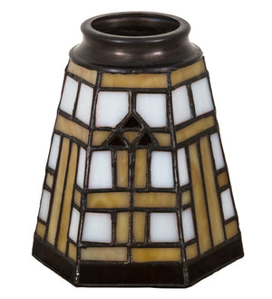 Meyda 4"W Arrowhead Mission Fan Light Shade '27461