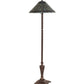 Meyda 64" High Tiffany Jeweled Peacock Floor Lamp '27561