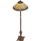 Meyda 64" High Tiffany Jeweled Peacock Floor Lamp '27561