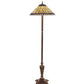 Meyda 64" High Tiffany Jeweled Peacock Floor Lamp '27561