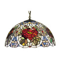 Meyda 20" Wide Renaissance Rose Pendant 27600