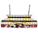 Meyda 32"L Burgundy Billiard Oblong Pendant 27616