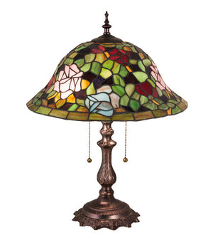 Meyda 19"H Tiffany Rosebush Table Lamp - 28406