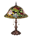 Meyda 19"H Tiffany Rosebush Table Lamp 28406