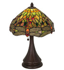 Meyda 18"H Tiffany Hanginghead Dragonfly Accent Lamp '28460