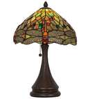 Meyda 18"H Tiffany Hanginghead Dragonfly Accent Lamp '28460