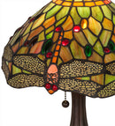 Meyda 18"H Tiffany Hanginghead Dragonfly Accent Lamp - 28460
